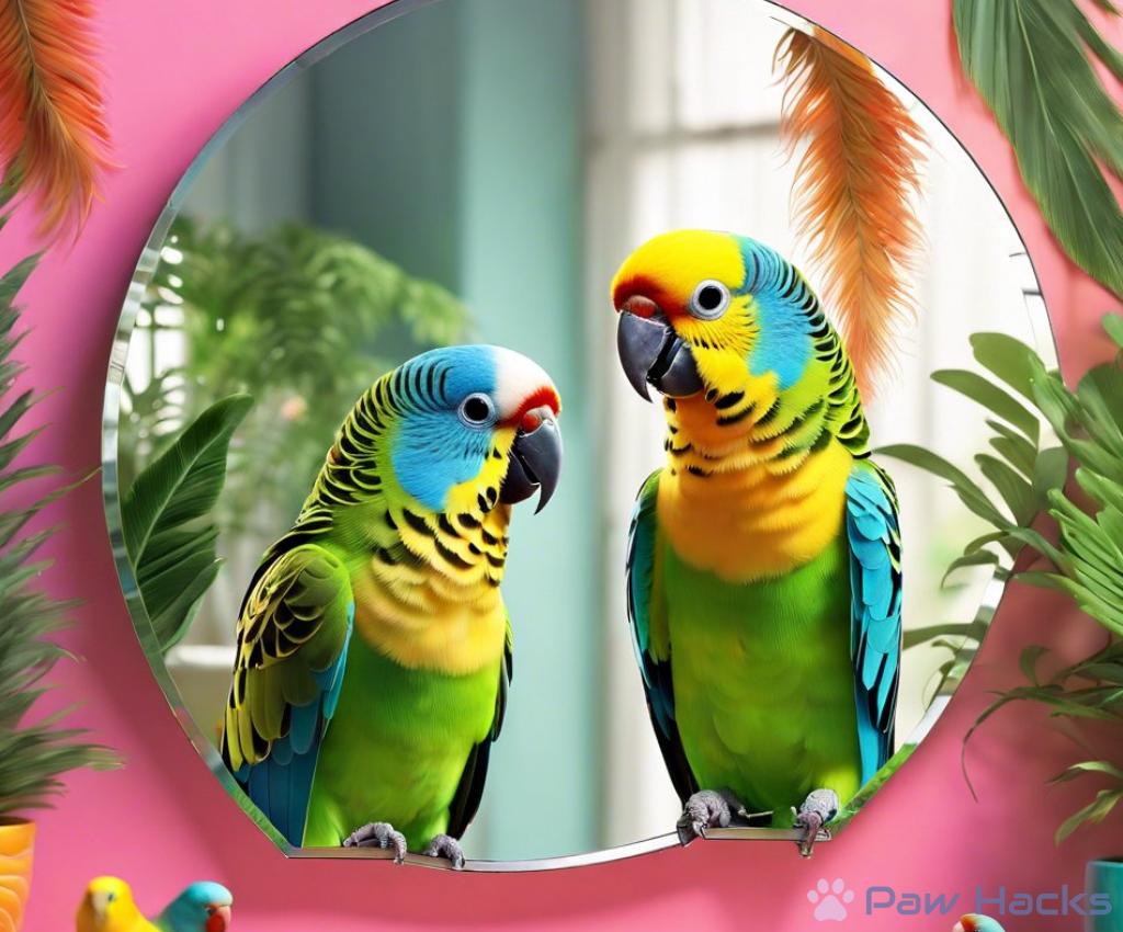 Discover the Magic: How Interactive Mirrors Captivate Parakeets